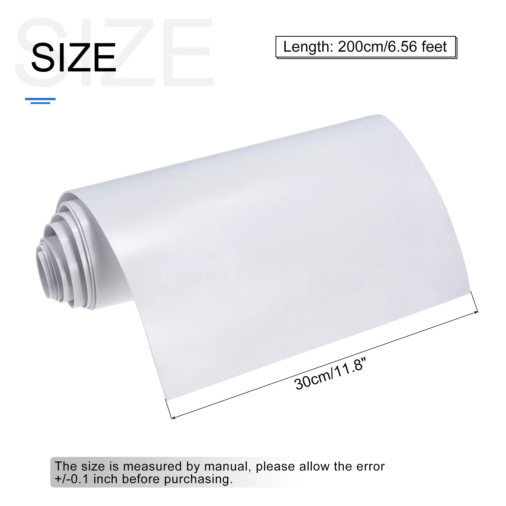 1mm Thick EVA Foam Sheets Roll Spone Foam Craft EVA Sheets White Self Adhesive Back DIY Handmade Making Material 6.56ft x11.8Inc