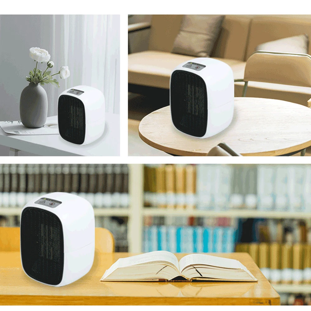 Mini aquecedor elétrico, 90 w, ventilador de ar quente para esquentar casa, escritório, ambiente de trabalho, banheiro, parede