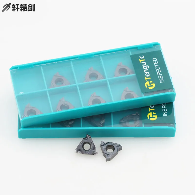 10 Chiếc 16ERM 16IRM 1.01.25 1.5 1.75 2.0 2.5 3.0 ISO TT9030 Carbide Ren Dạng Tiện Bằng Máy CNC Chỉ Dụng Cụ Quay Rau carbide Lưỡi Dao