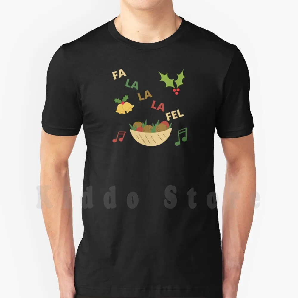 Camiseta navideña Falafel para hombre, algodón, S-6xl, vegano, Navidad, veganismo, vegano, Navidad, suéter navideño vegano