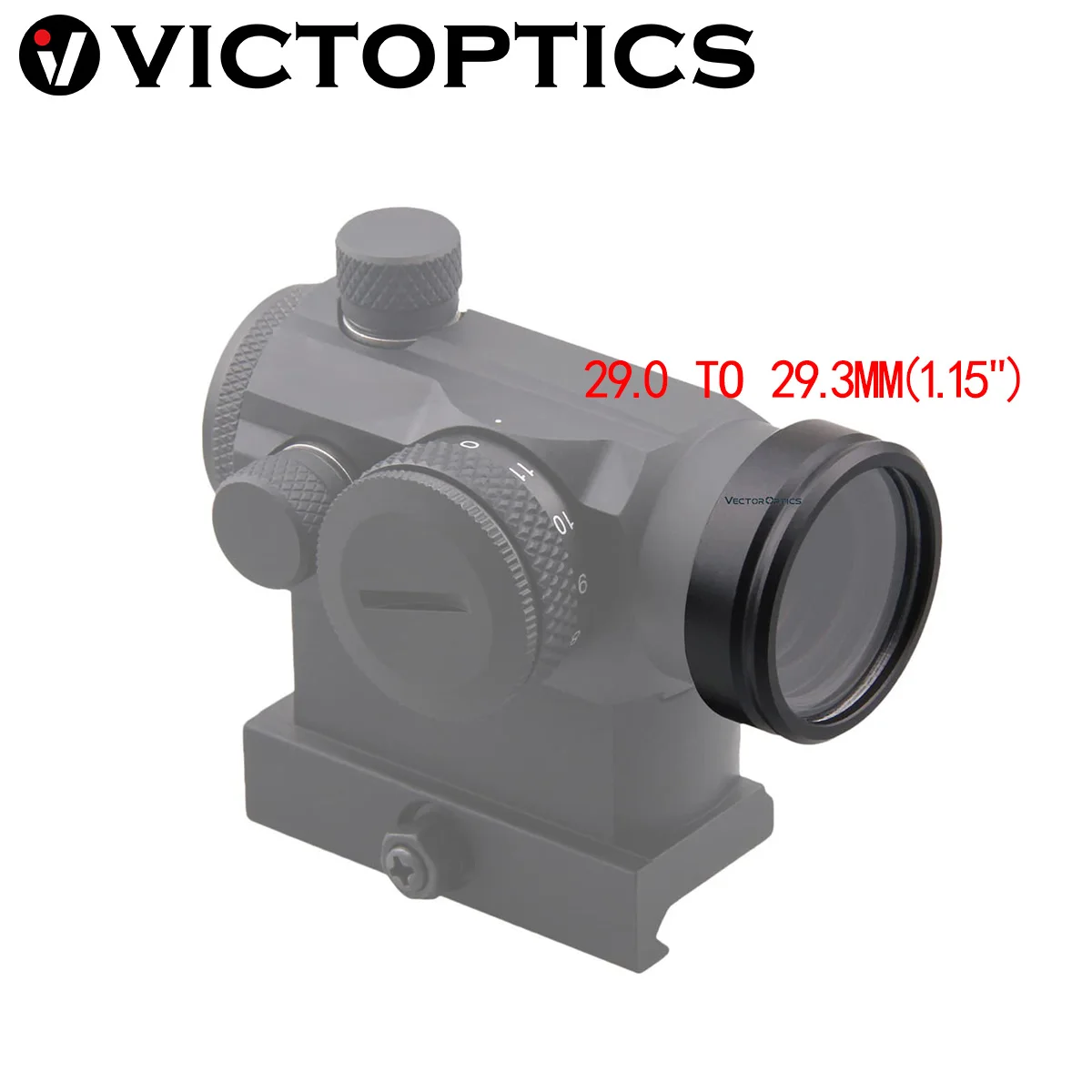 Victoptics Red Dot Sight Protection Cap Objective Lens Fits 29-29.3mm Scope Cover Full Metal For Airsoft Game Avoid Lens Broken