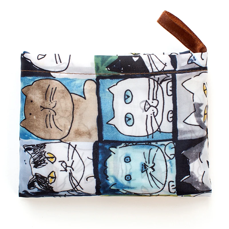 Große Tragetasche im persönlichen Stil, ECO, wiederverwendbar, Polyester, tragbar, Schultertasche, Damenhandtaschen, faltbare Tasche, Einkaufstasche, Aufbewahrung – Detail 17