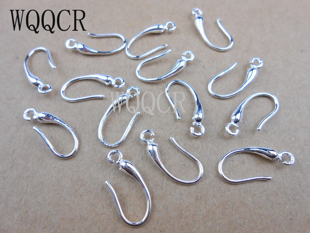 

Wholesale 10Pcs Lot DIY Making Jewelry Earring Findings 925 Stamped Silver Ear Hook Earwires Accessory For Crystal Women Gift