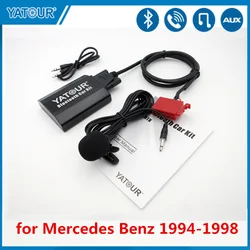 Yatour Car Bluetooth AUX Audio for Mercedes Benz 10-pin 1994-1998 W140 W202 W210 CD Changer Adapter Mp3 Player YTBTK