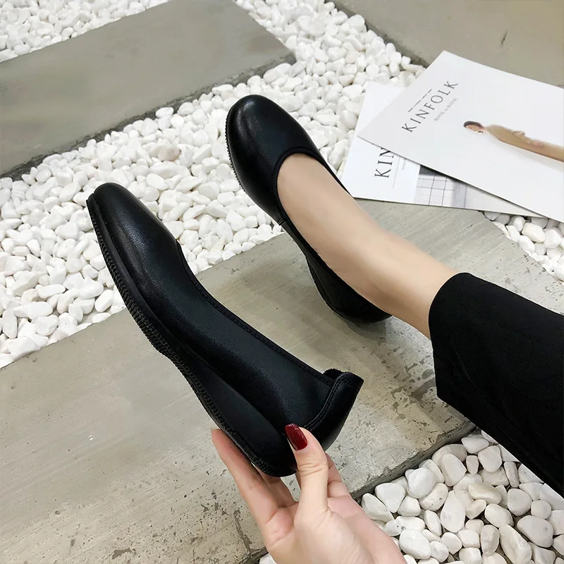 2019 Fashion Women Pumps With High Heels For Ladies Work Shoes Dancing Platform Pumps Women Genuine Leather Shoes Mary Janes