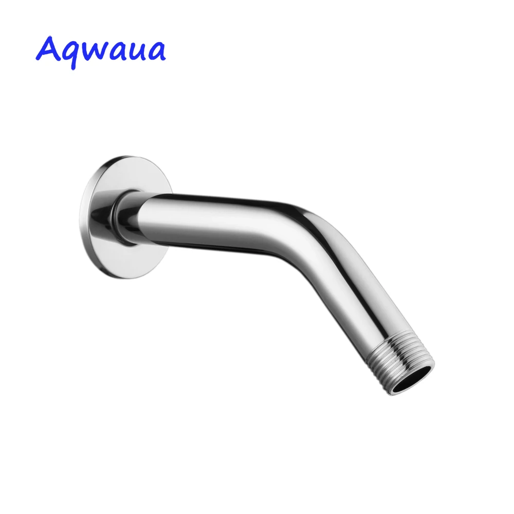 Aqwaua Bathroom Shower Arm Ceiling Shower Head Connector Bathroom Concealed Install Wall Mounted Shower Head Bar Chrome