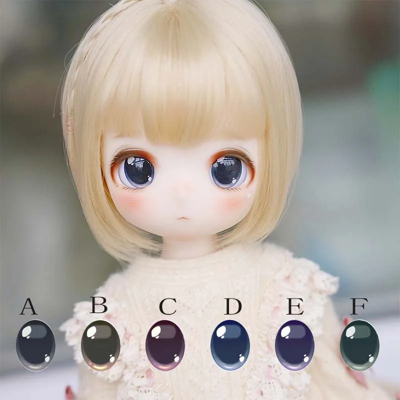 Yeux métalliques pour poupée BJD, accessoires en acrylique, 10mm-24mm, 1/8, 1/6, 1/4, 1/3