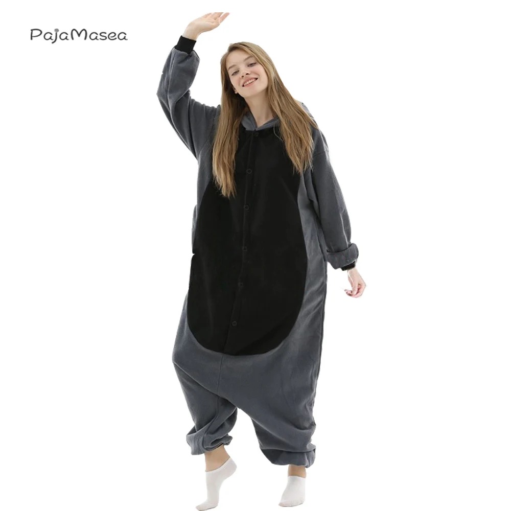 XXL PAJAMASEA Adult Raccoon Kigurumi Animal Costume Onesie Cartoon Cosplay Halloween Women Jumpsuit One-Piece Pijamas 145-200cm