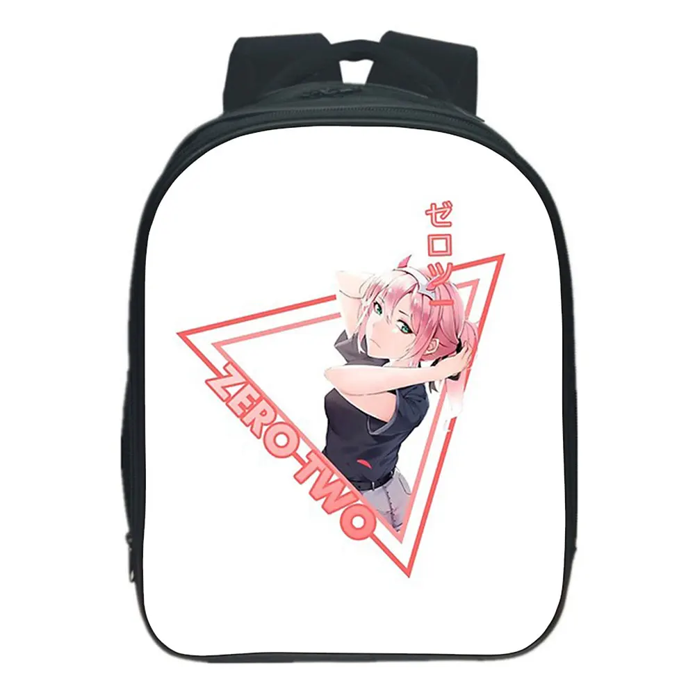 Anime Darling In The FranXX Children 13 Inch Backpack Student Schoolbag Zero Two Boys Girls Shoulder Bags Orthopedic Mochila