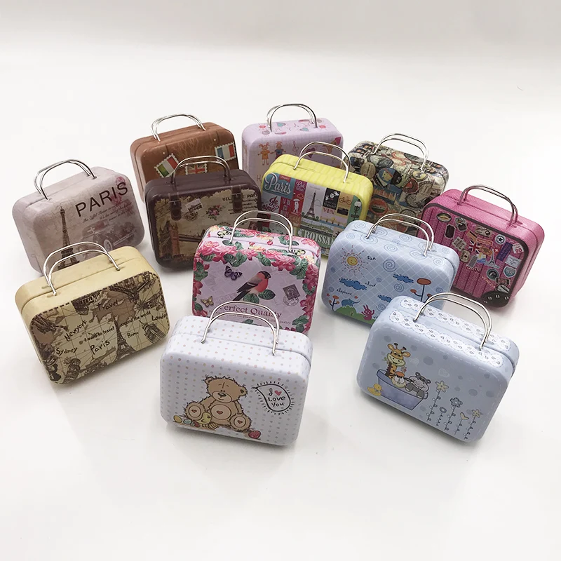 New Arrival Mini Suitcase Luggage Lash Packaging Box 3D 5D 25mm Mink Eyelashes Custom Luggage case