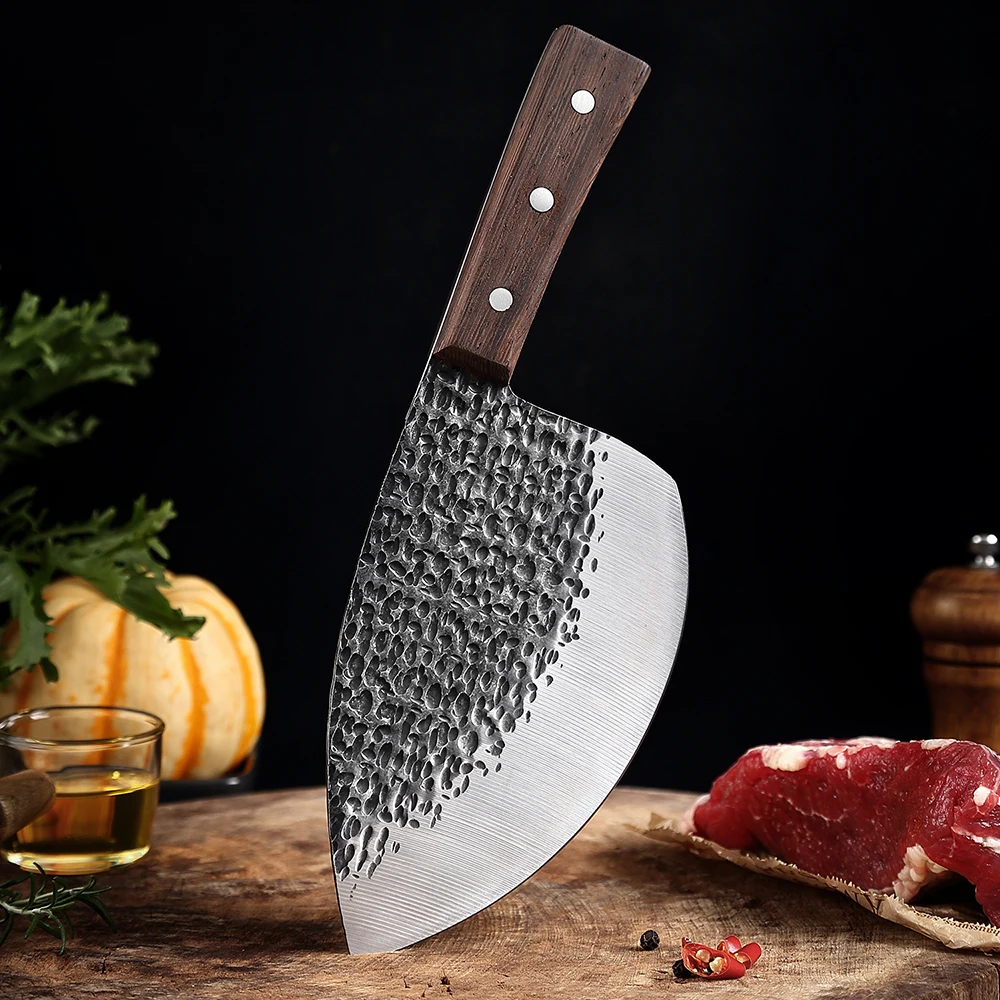 

XITUO Forged Fishing Killing Knife Cleaver Knife Kitchen Meat Slicing Handmade Steel Chef Vegetable Cutting Knife Boning Knife