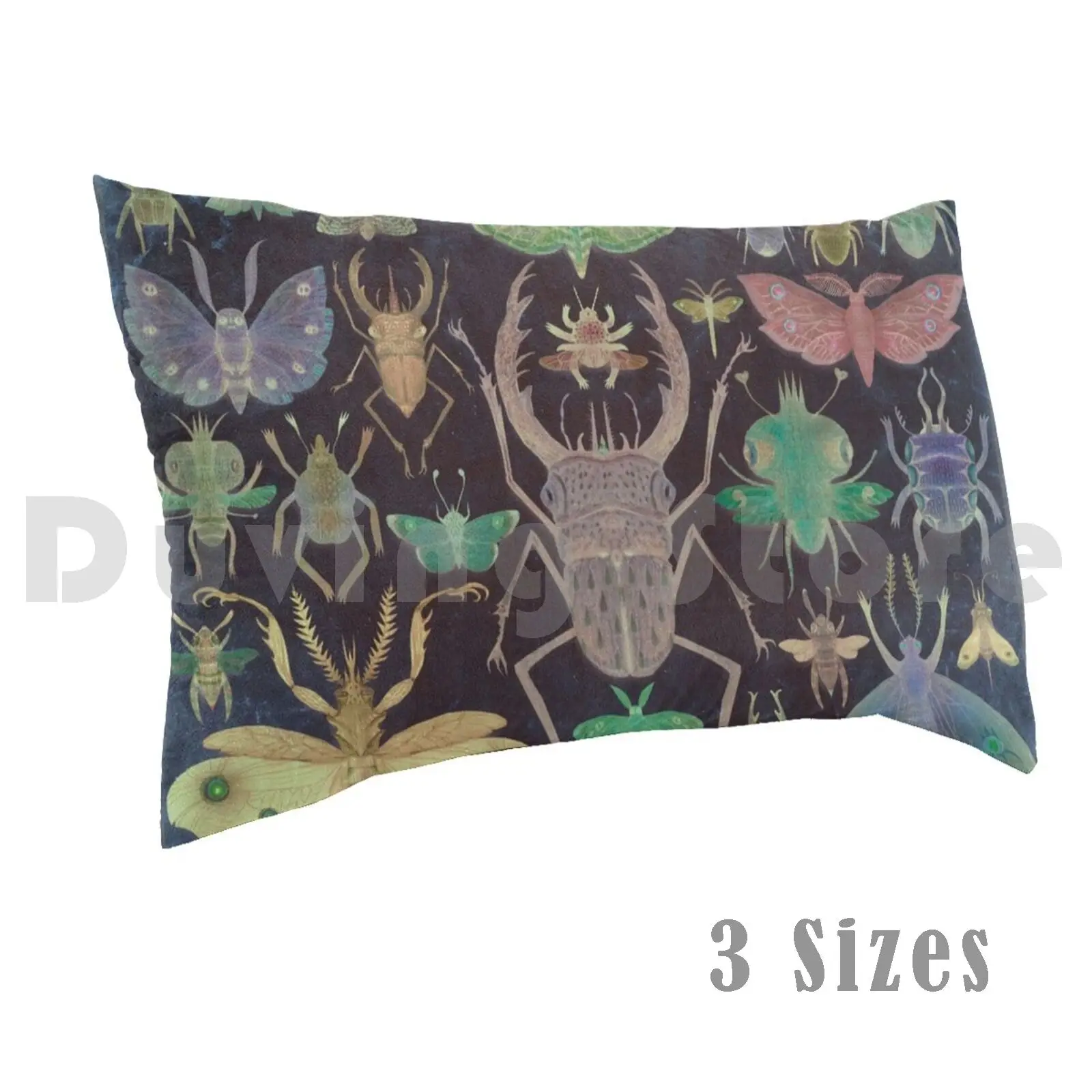 Pillow Case Entomologist's Wish ( The Neon Version ) 975 Insects Moths Butterflies Moth Hawkmoth