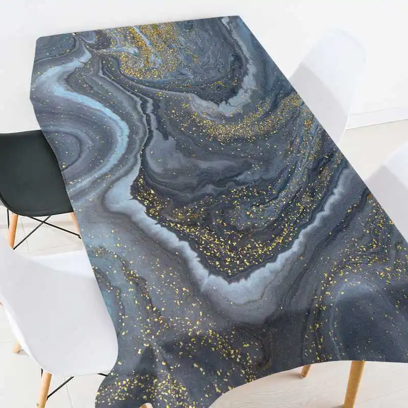 Nordic Ins Marble Fashion Pattern Polyester Antifouling Tablecloth Kitchen Home Decoration Tablecloth Picnic Tablecloth скатерть