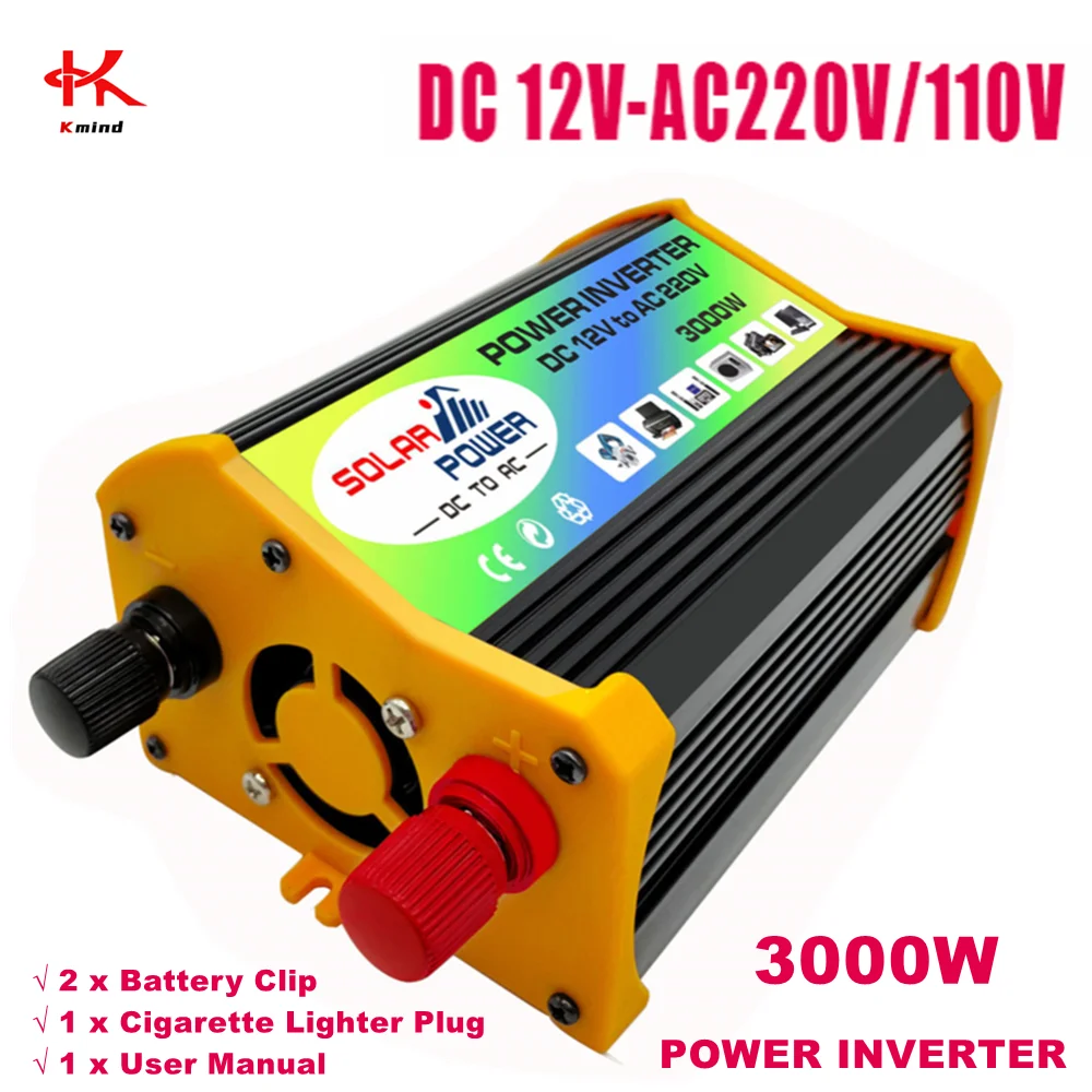 300W Car Power Inverter DC 12V To AC 110V 220V  Modified Sine Wave Solar Convertor Transformer Inversor 12 v 110 v 120 v