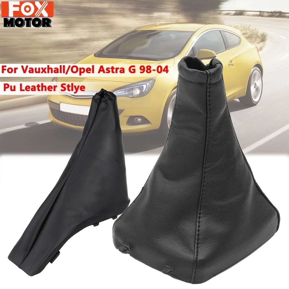 For Opel/Vauxhall Astra G 1998-2004 Pu Leather Handbrake Gear Shift Stick Boot Gaiter Gaitor Cover Coupe 2000-2004