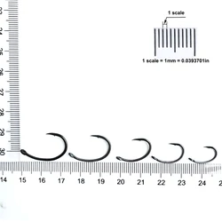 Anzuelos circulares con púas para carpa – Ojos negros mate