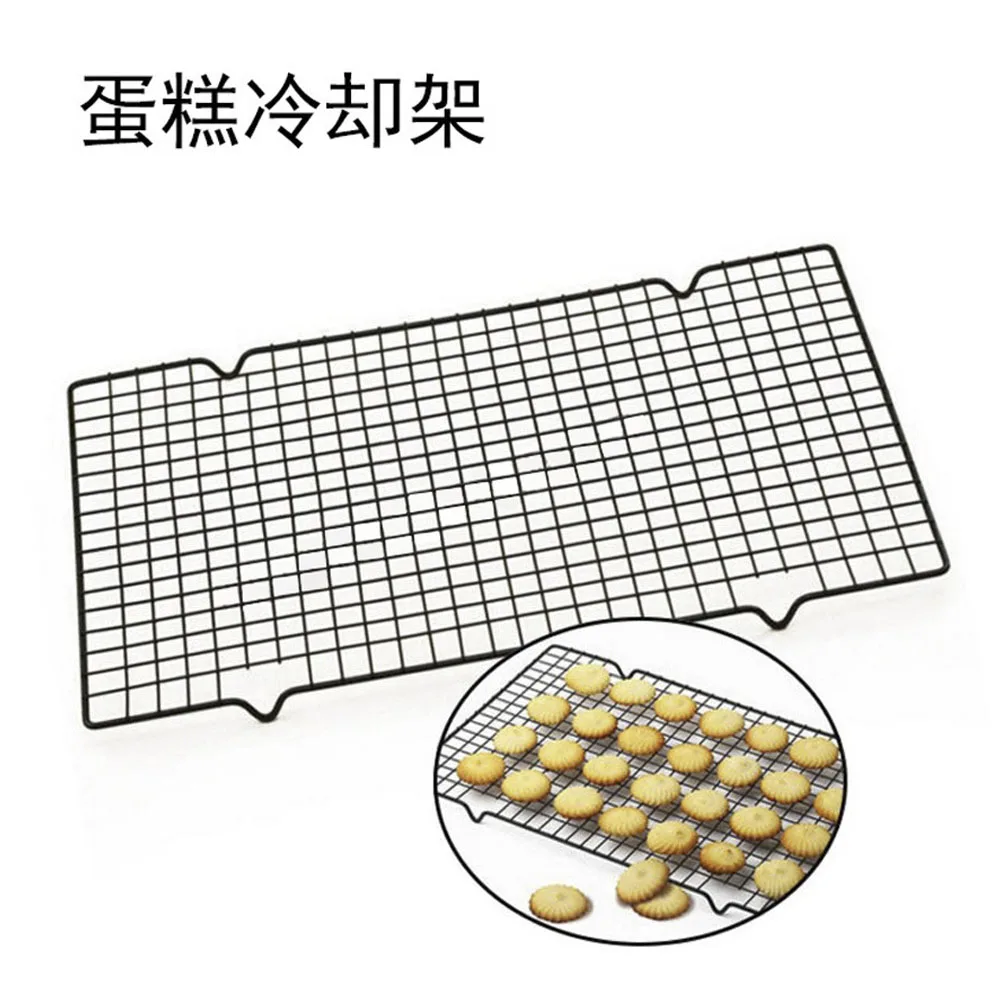 25.5x27.5CM Metal Baking Cooling Rack Net Nonstick Square Wire Sheet Cookie Pan Biscuits Bread Drying Stand Kitchen Accessories