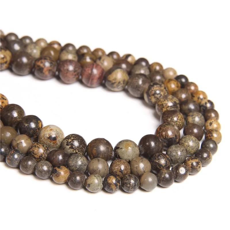 Perline di Pietra naturale Jaspers LeopardSkin Pietra Bead 15 