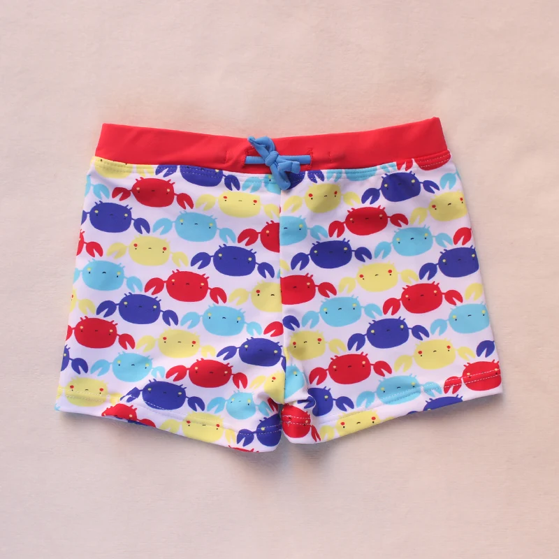 FINAL SALE!!! Baby Boys Swimming Trunks 1~8Y Toddler Baby Boys swimwear crab print children swimming trunk beach wear