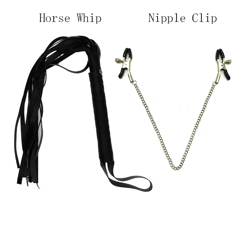 

Sex Slave Whip Adult Games Whips BDSM Bondage Nipple Clip Clamps Sex Toys for Woman Bdsm Spanking Bondage Restraints