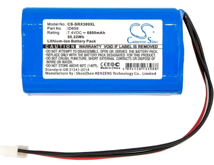 

cameron sino 6800mah battery for SONY SRS-X30 XB3 XB30 ID659 Speaker Battery