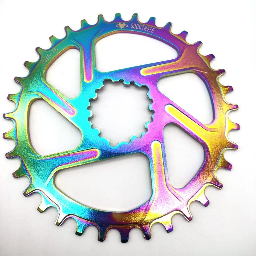 MTB Bicycle chainring rainbow 30 32 34 36 38t Narrow width bike chainring ForGXP XX1 XO CNC AL7075 crankset