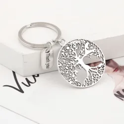 1Pc Tree KeyChain Thanksgiving Day Gift Keyring Handmade Party Souvenir Jewelry E2400