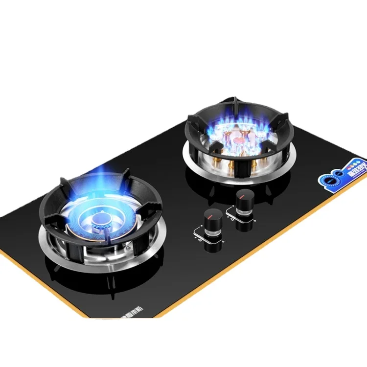 

5500w Gas Stove Double Fire Embedded Home and Commercial 2 Pots Bulit-in Gas Hobs Dual-cooker Gas Cooktop Catering Equipment