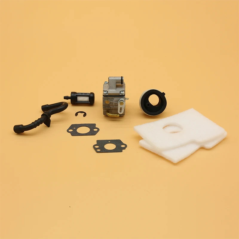 คาร์บูเรเตอร์กรองอากาศ Manifold ชุด Fit สำหรับ Zama Carb STIHL MS 180 170 MS180 MS170 018 017เลื่อยแก๊สอะไหล่