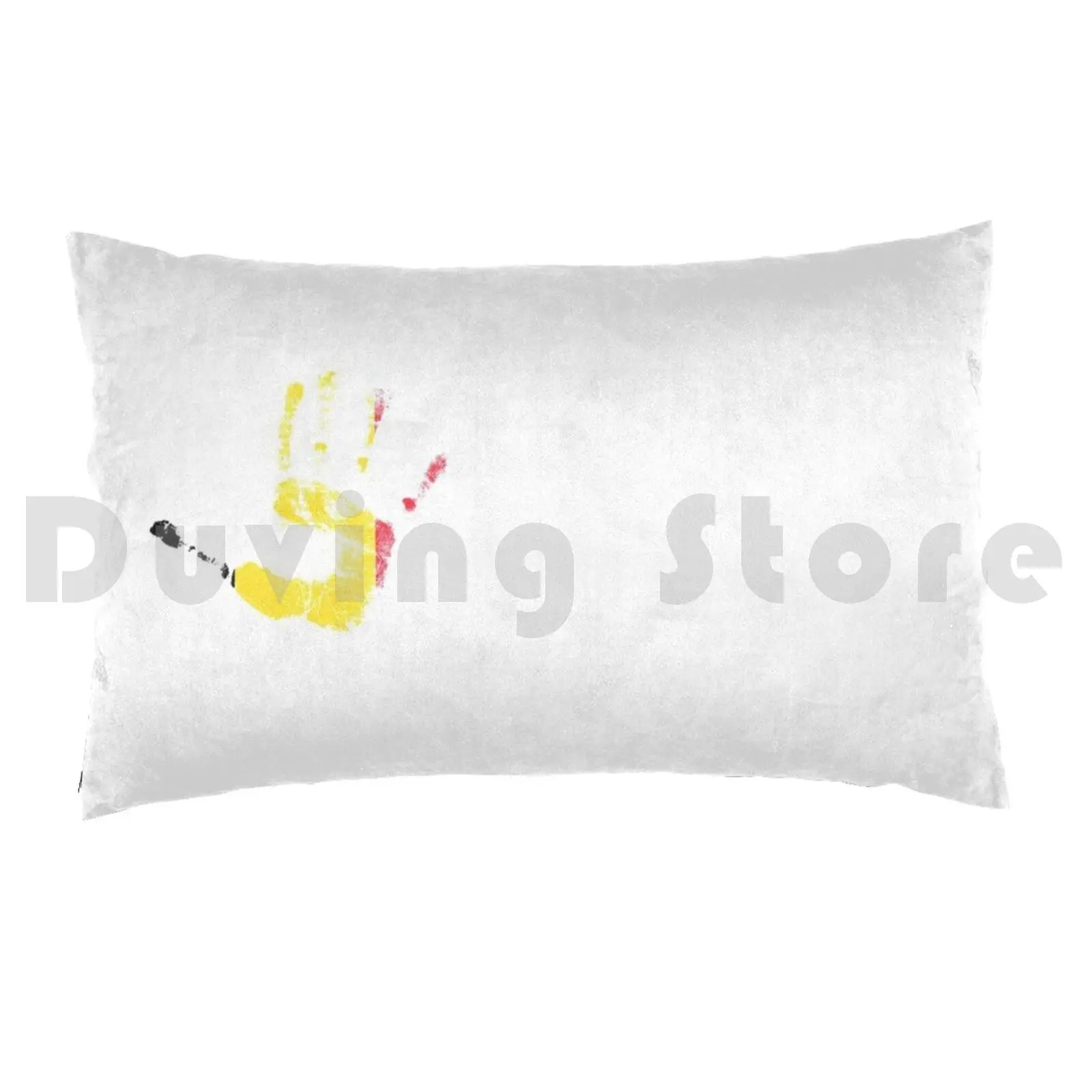 Belgium Hand Flag Pillow Case 20*30 Inch Protective Protective Quarantine Nurse Respiratory