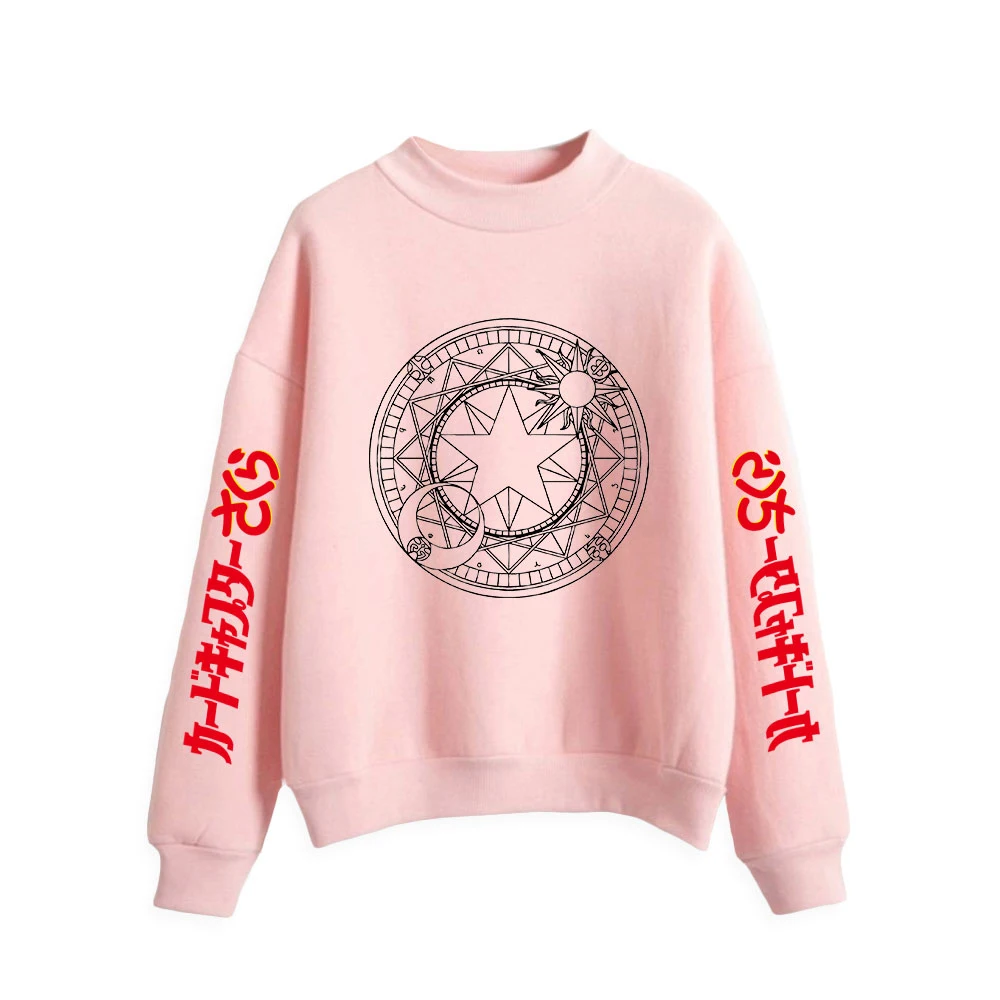 2021 Cardcaptor Sakura Anime Casual Pullovers Turtleneck Hoodie Sweatshirt Women long sleeve Elegant Slim Hoody Clothes