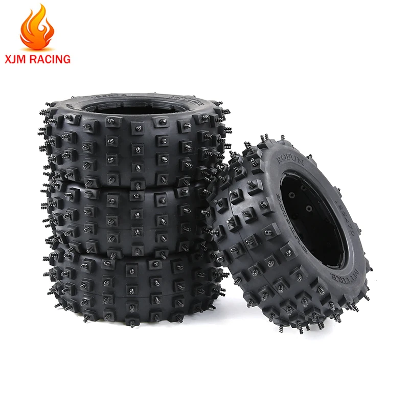 

Gen.4 Knobby Tire Ice Nail Tyre Skin 185x70mm for 1/5 Losi 5ive-T Rofun Rovan LT King Motor X2 Rc Car Racing Toys Parts