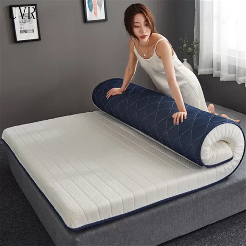 Matelas de remplissage en Latex à mémoire de forme uvb, Tatami en coton tricoté épaissi de haute qualité 4/8CM, matelas de couchage pour étudiant