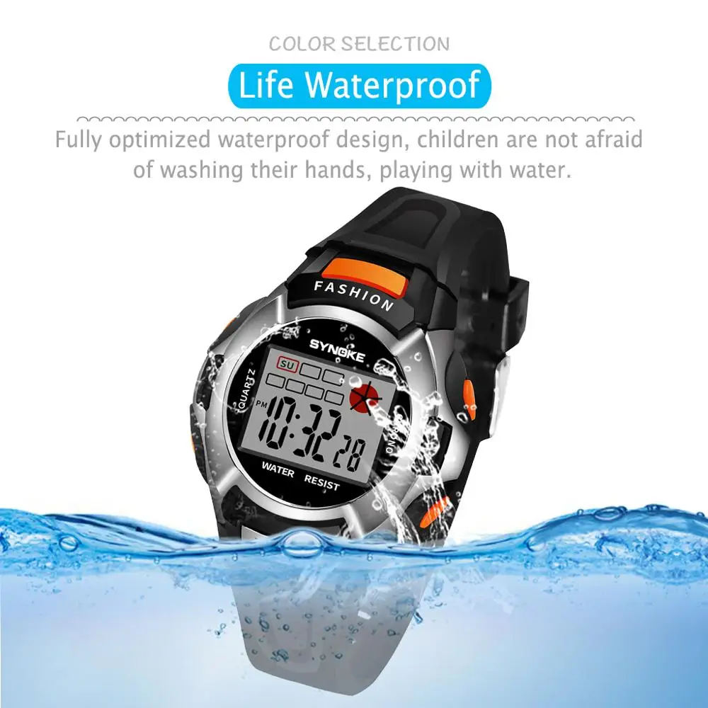 UTHAI CE25 Children Watch Sport Kids Watches Silicone Strap Waterproof LED Digital Watch For Kid Children Girl Boys Wrist