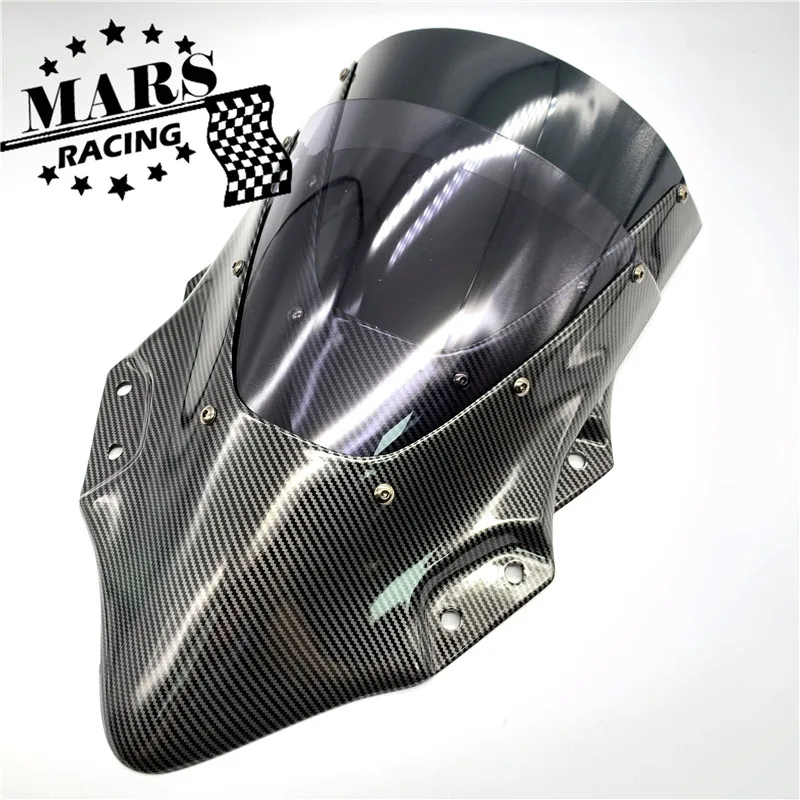 

Motorcycle Carbon Fiber Accessories Windshield WindScreen Visor Viser Deflector For Kawasaki NINJA 400 2018-2020 NINJA400