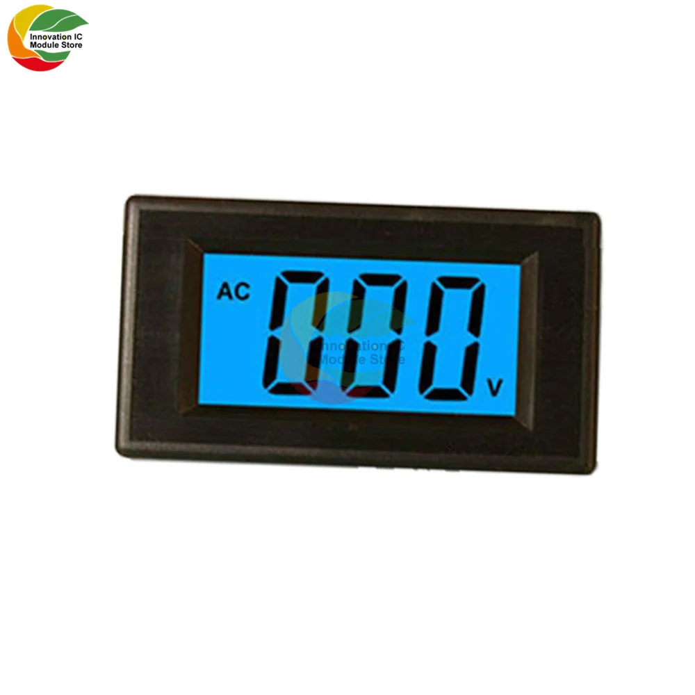 Ziqqucu 1Pcs AC 80~260V 20A 4500W Power Monitor Module Voltage Current Measurement AC Meter Panel LCD Screen Full Display