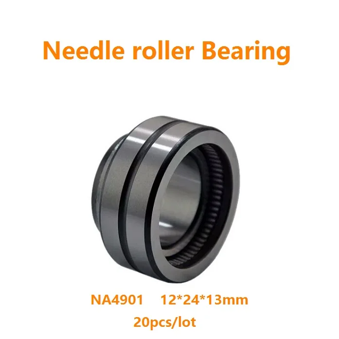 

20pcs/lot NA4901 12*24*13mm Inner ring needle roller bearings Heavy duty Needle roller Bearing 12×24×13mm