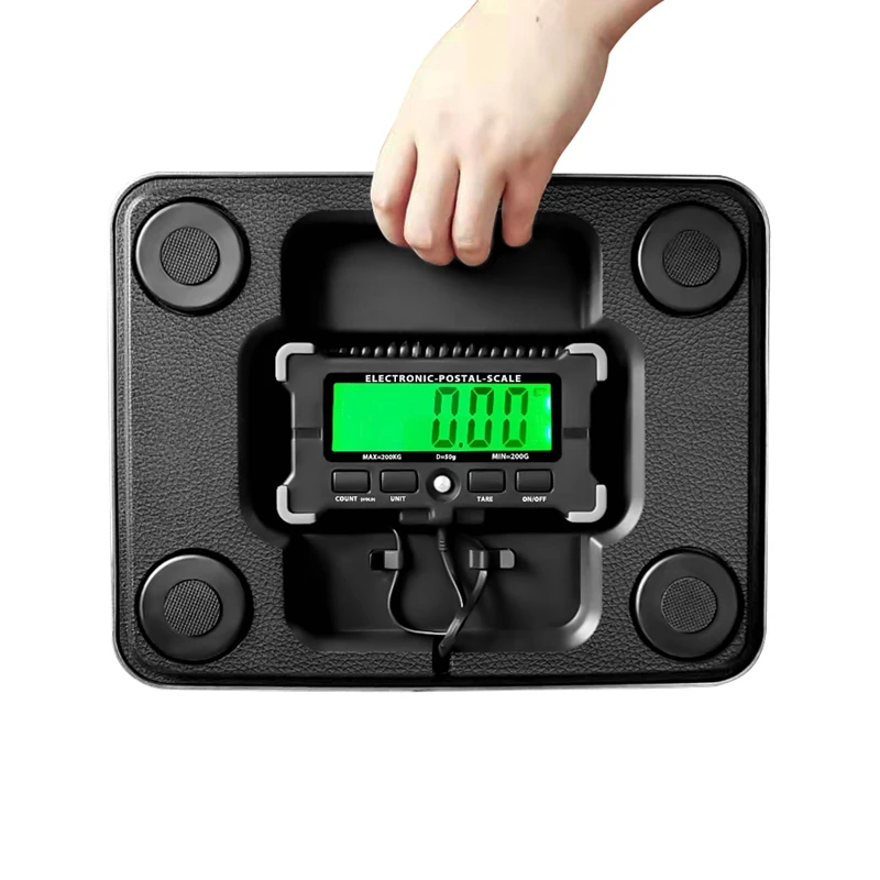 Imagem -05 - Balança Postal Eletrônica 120kg 10g 440lbs 0.05kg Display Lcd Portátil Expresso Armazém Transporte Escalas Backlight Aço Inoxidável
