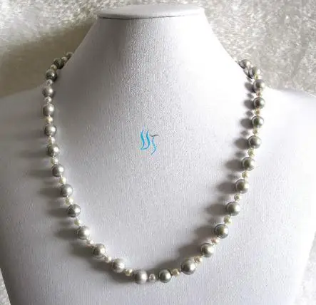 Favorite Pearl Necklace Natural White Gray Color 4-10mm Freshwater Pearl Fine Jewelry Strands Necklace Smart Women Gift