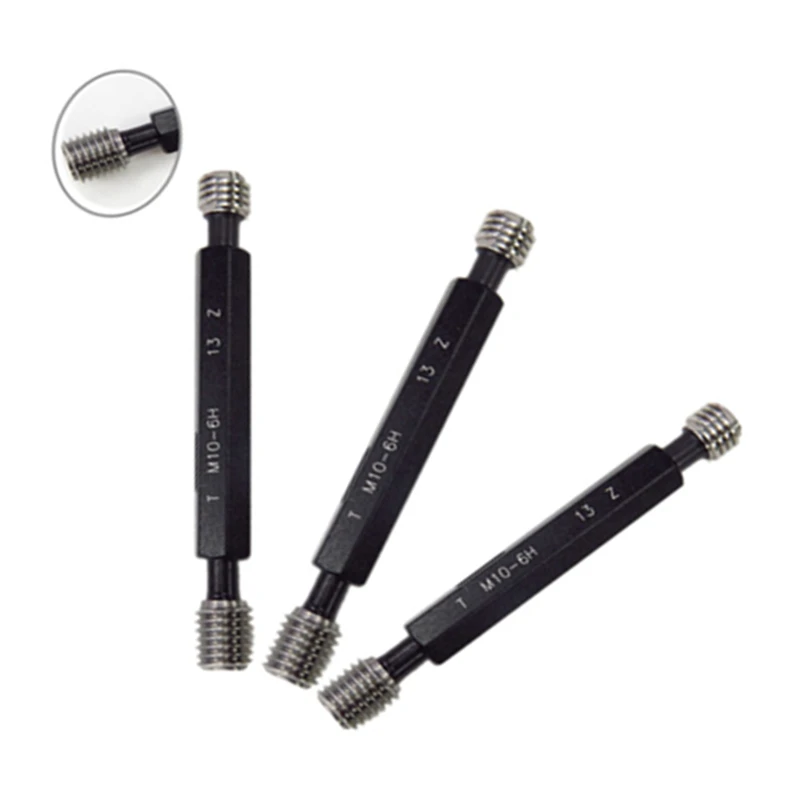 Imagem -02 - Medidores de Rosca M33x3.5 x3 X2.5x2x1.75x1.5x1.25x1x0.75 X0.5 Parafuso Plugue Anel Calibre go & Não ir Gage