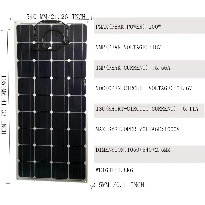 Etfe elastyczny zestaw paneli słonecznych kompletny 400W 500W 600W 800W 1000W 12V 24V regulator ładowania słonecznego 30A 40A samochód Carvan