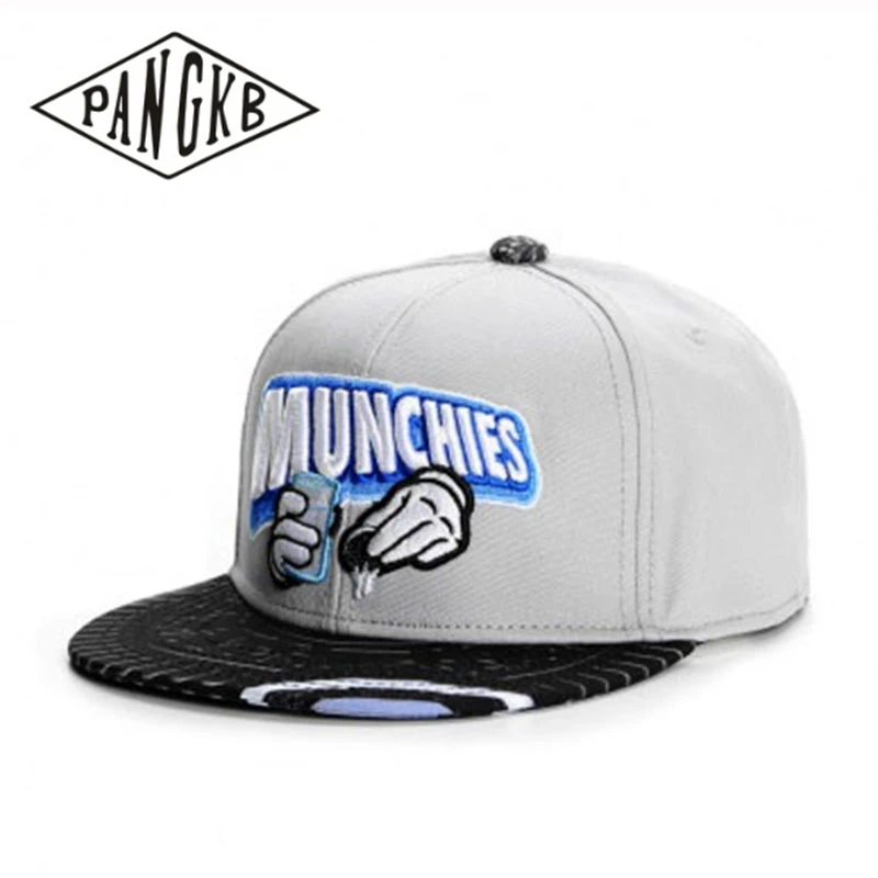 PANGKB Brand DIP `EM CAP milk biscuit munchies grey hip hop snapback hat for men women adult outdoor casual sun baseball cap