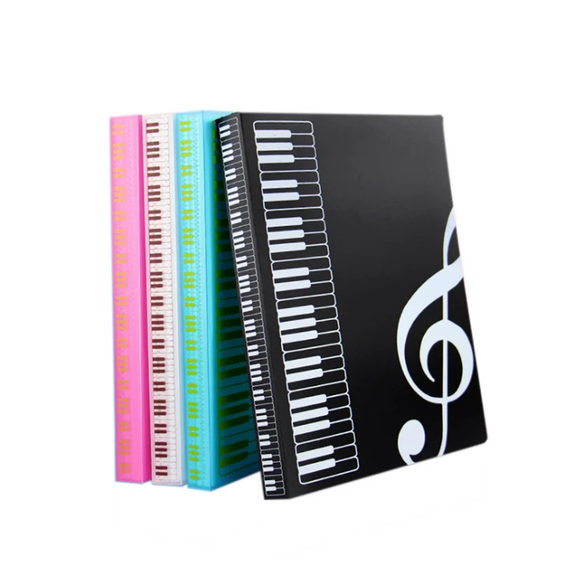 New 40/80 Pages Multi-layer Music Folder File Plastic Budget Binder Filing Products Documents Bag A4 Piano Book Desk Organizer