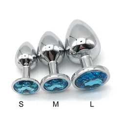 Small Medium Big Stainless Steel Metal Anal Plug Sex Toys for Adults BDSM Bondage Restraints Women Men Gay Butt Plug Dilator