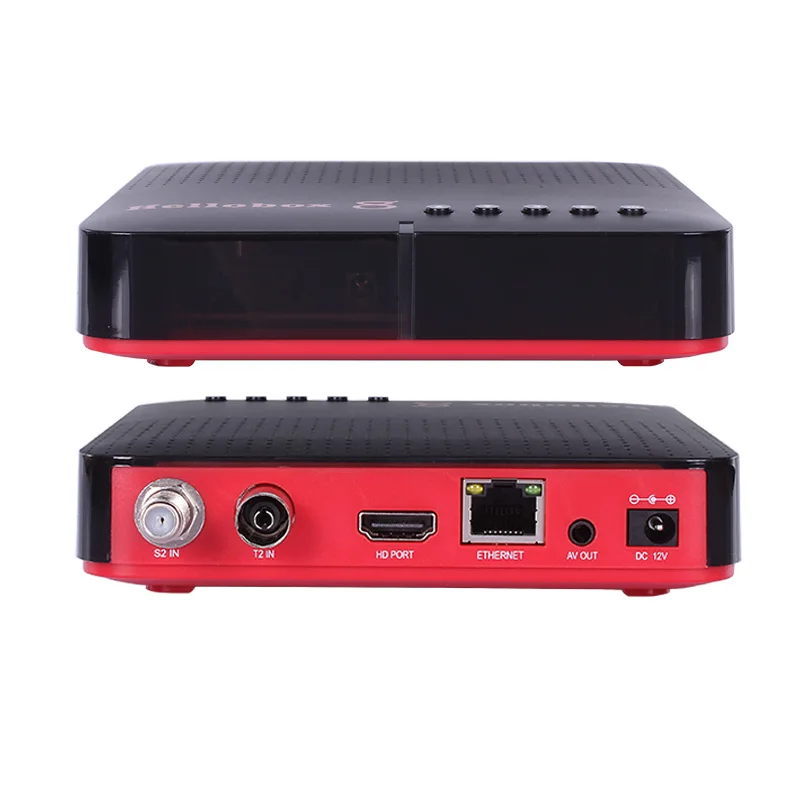 Hellobox 8 Ricevitore Satellitare DVB-T2/C Combo TV BOX TV Satellitare Play Sul Cellulare Del Telefono di Sostegno del Android/IOS giochi all'aperto DVB S2