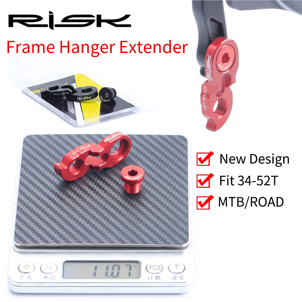 1PC Risk Mountain Road Bicycle Bike Frame Rear Derailleur Link Hanger Extender Extension For Cassette Gear Tail Hook Extender