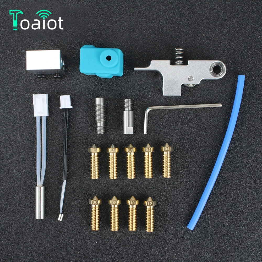 Toaiot Titan Aero Extruder Sidewinder X1 with Genius Nozzle Silicone Sleeve Throat Handle Thermistor Heating pipe Heat Block Kit