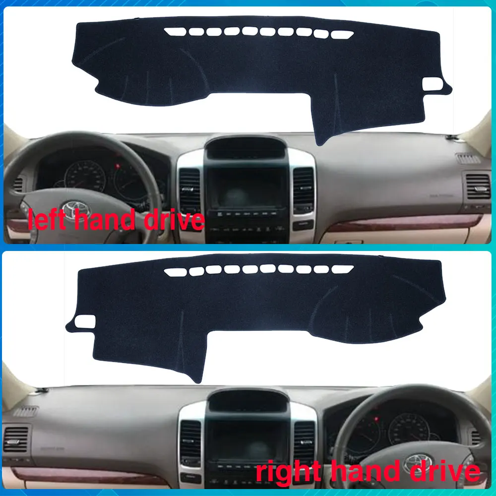 Car Dashboard Dash Mat Cover Rug Sun Shade Carpet for Toyota Land Cruiser Prado 120 J120 2003~2009 2004 Auto Accessories Goods