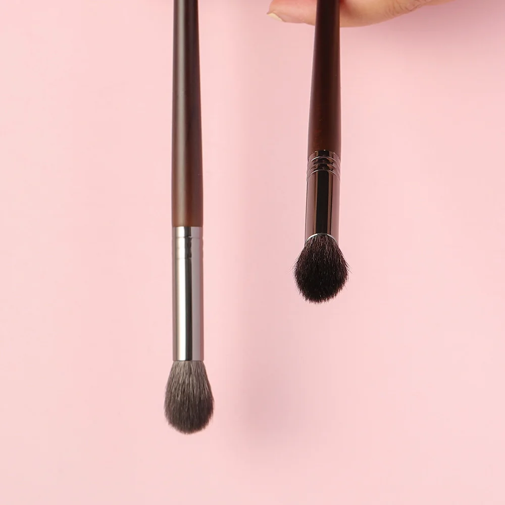 BETHY 2 Pcs Hightlight Detail Blender Goat Hair Makeup Brush Tools Cosmetic Brush for Make Up