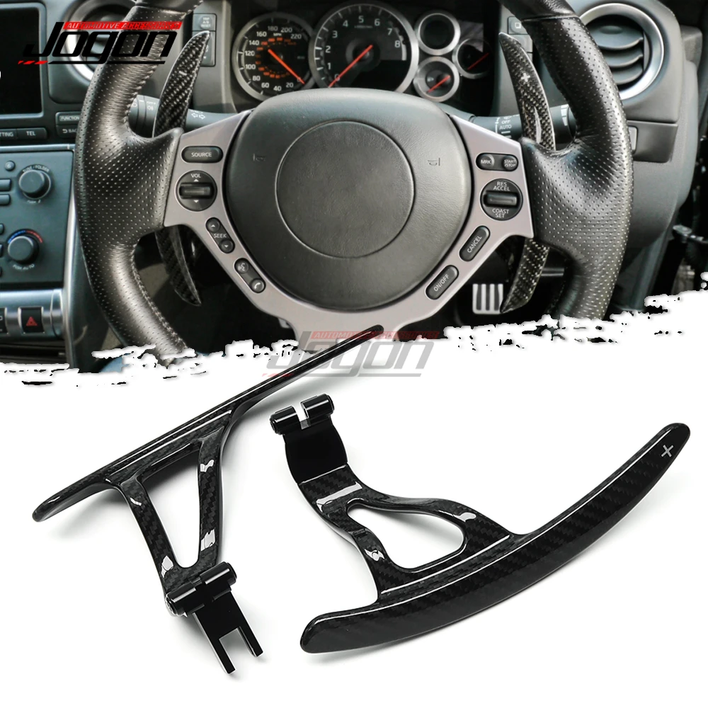 

Replace Paddle Shit For Nissan GT-R GTR Nismo R35 2008-2016 Real Carbon Car Steering Wheel Shift Paddle Cover Trim Accessories